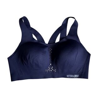Victorias Secret Sport Angel Max Sport Bra 36C High Support Cross Back Blue